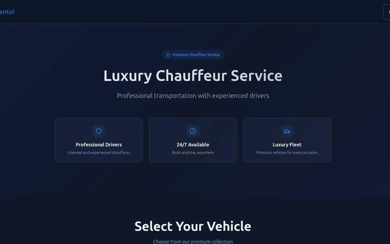 Screenshot of NCC Rental